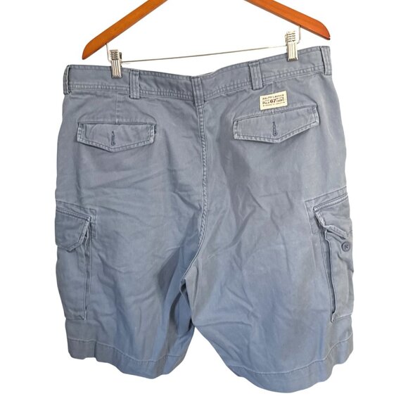 Polo Ralph Lauren Mens Light Blue Cotton Cargo Shorts Size 40 With Multiple Pock - Picture 2 of 6